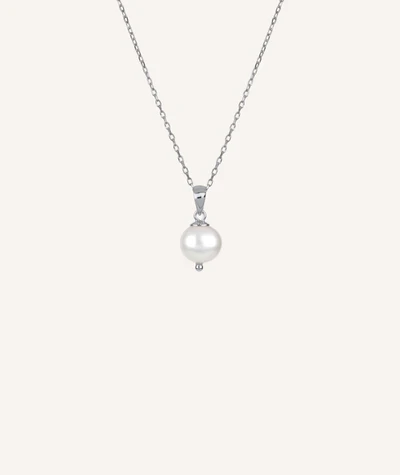 Vidal&Vidal Silver Halsband med Pärla Vidal & Vidal Varumärke