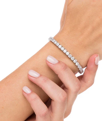 Vidal&Vidal Silver Armband med kubiskzirkon Vidal & Vidal Varumärke
