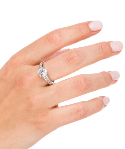 Vidal&Vidal Silver Ring med kubiskzirkon Vidal & Vidal Varumärke