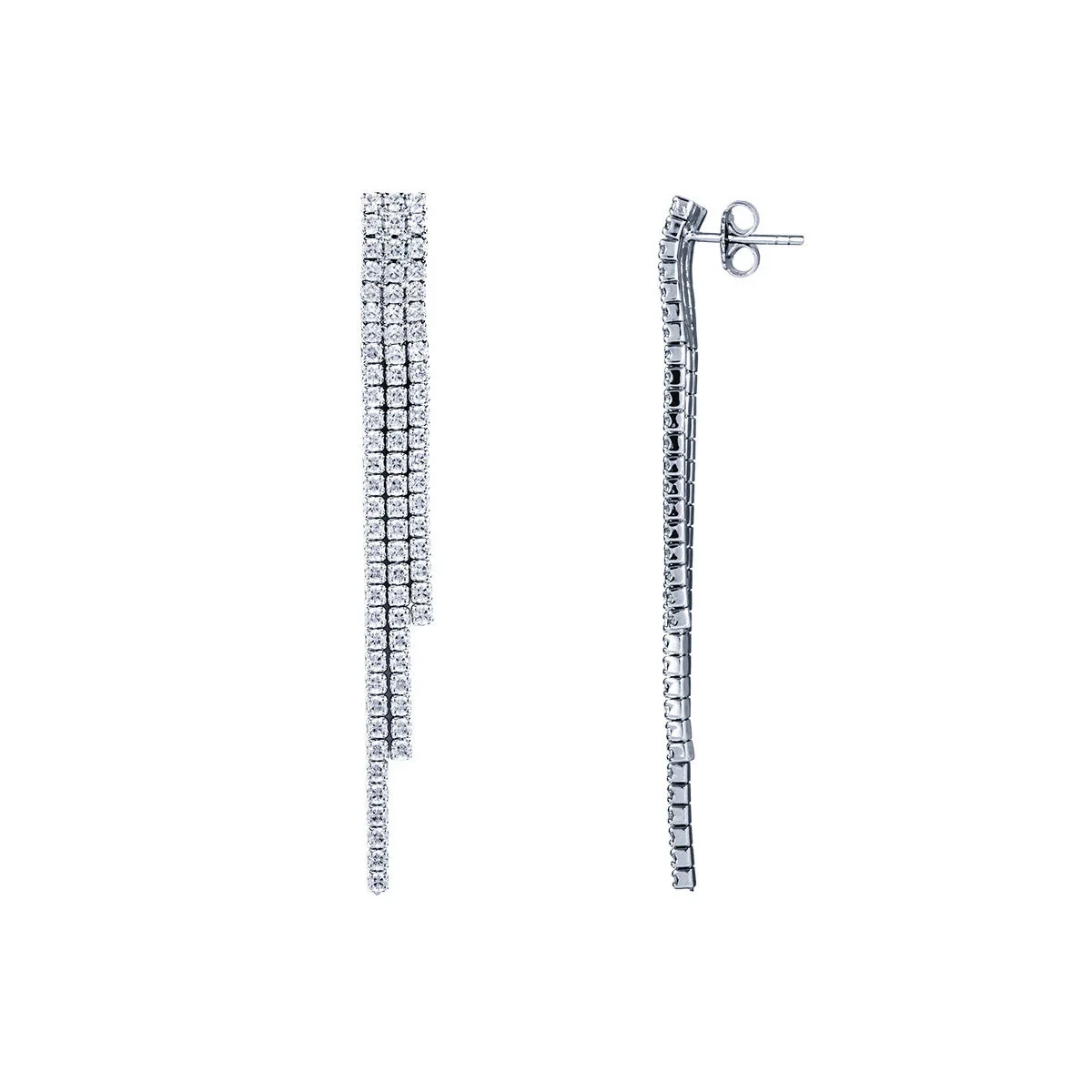 Vidal&Vidal Silver Örhänge med kubiskzirkon Vidal & Vidal Varumärke