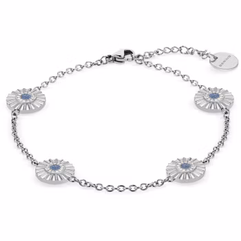 Arctic Flowers Polished Silver 18cm Bering Varumärke