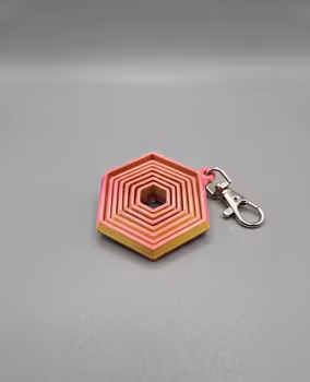 Hexagon Fidget Nyckelring