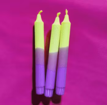 Neon bloom ljus 100% stearin