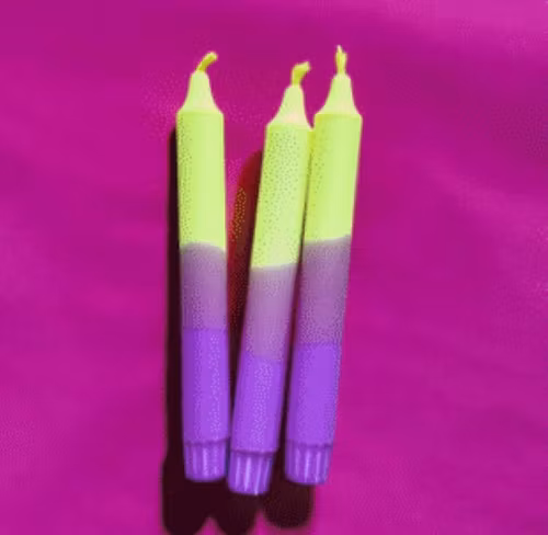 Neon bloom ljus 100% stearin