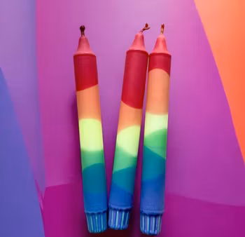 Pride ljus 100% stearin