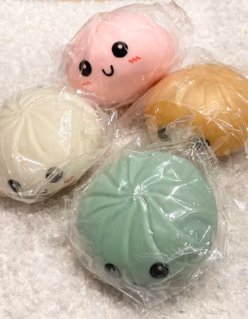 Dumpling Squishyy, färgglada dumpling