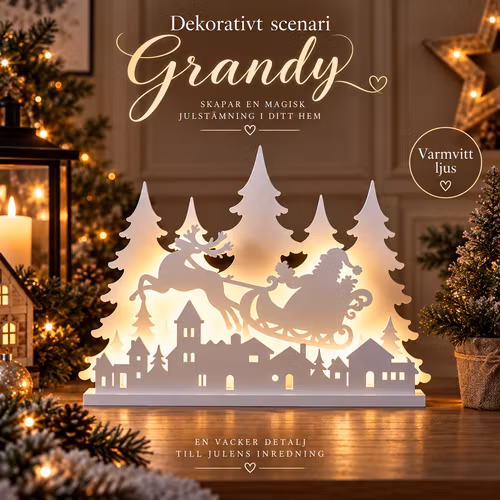 Dekorativt sceneri Grandy 90cm