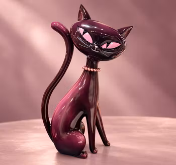 Minxy Katt med Rosa Pärlor av Miss Fluff