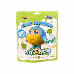 Cube Gummies Green Grape Flavor