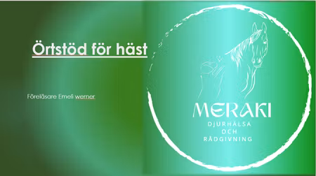Föreläsning- Örtstöd för häst