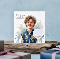 Vipps Konfirmasjonskort - Bunad