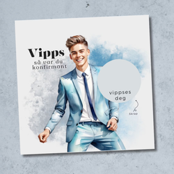 Vipps Konfirmasjonskort - Dress