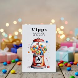 Vipps Bursdagskort - Candy