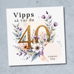 Vipps Jubileumskort 40 år
