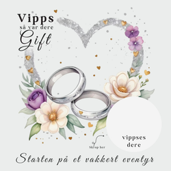 Vipps Bryllupskort - Hjerte