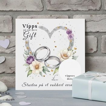 Vipps Bryllupskort - Hjerte