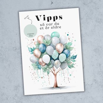 Vipps Bursdagskort - Ballongtre