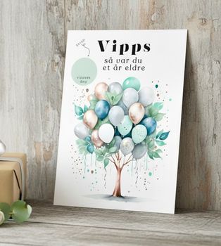 Vipps Bursdagskort - Ballongtre
