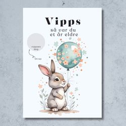 Vipps Bursdagskort - Bursdagskanin