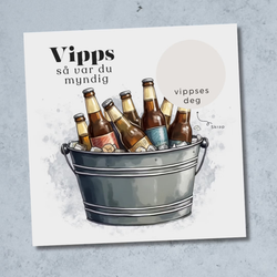 Vipps Bursdgskort - 18 år gutt
