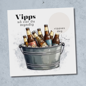 Vipps Bursdgskort - 18 år gutt
