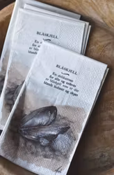 Serviette buffet  "Blåskjell"