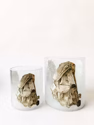 Lysglass krakelert "Sekk"