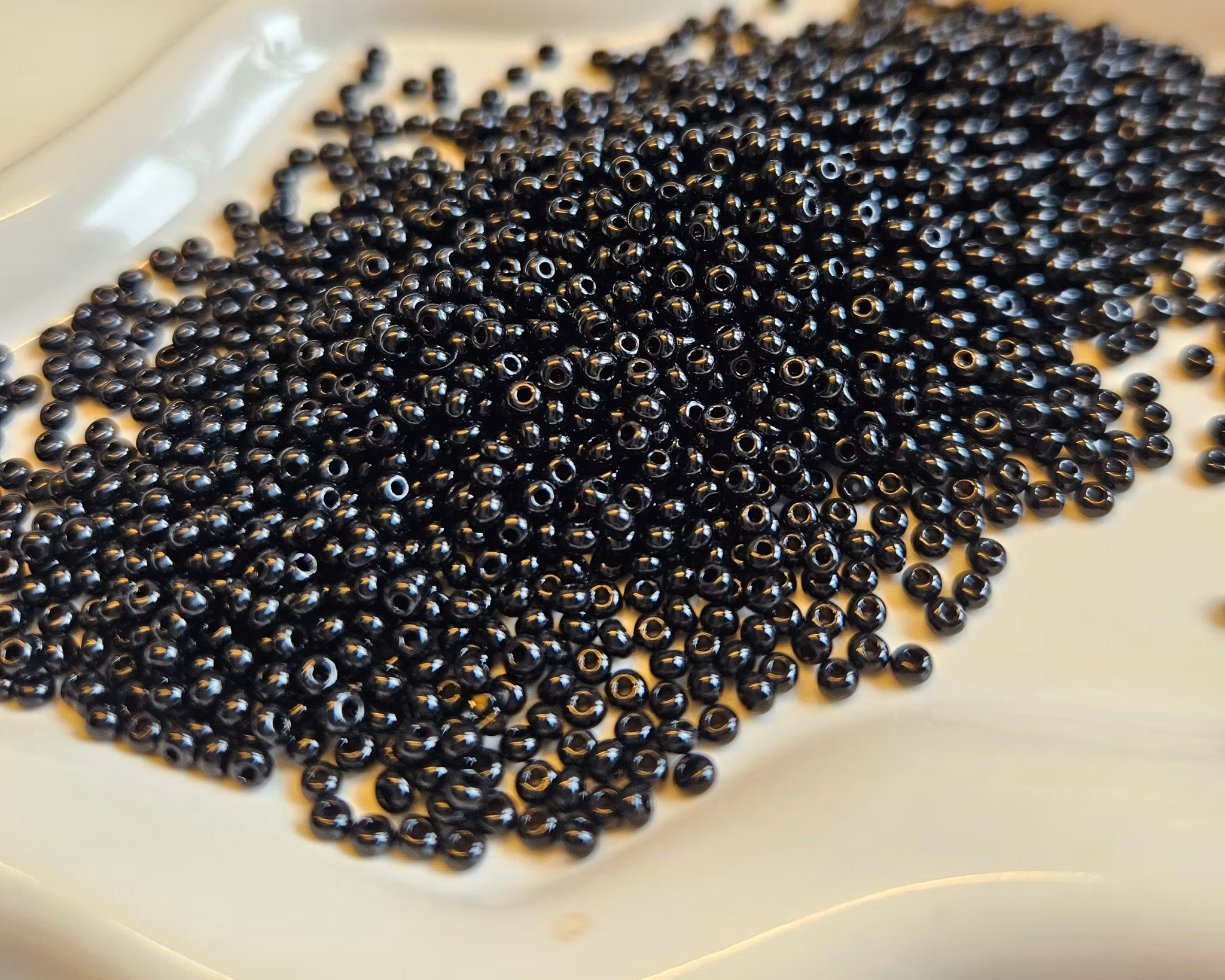 Seedbeads, svarta