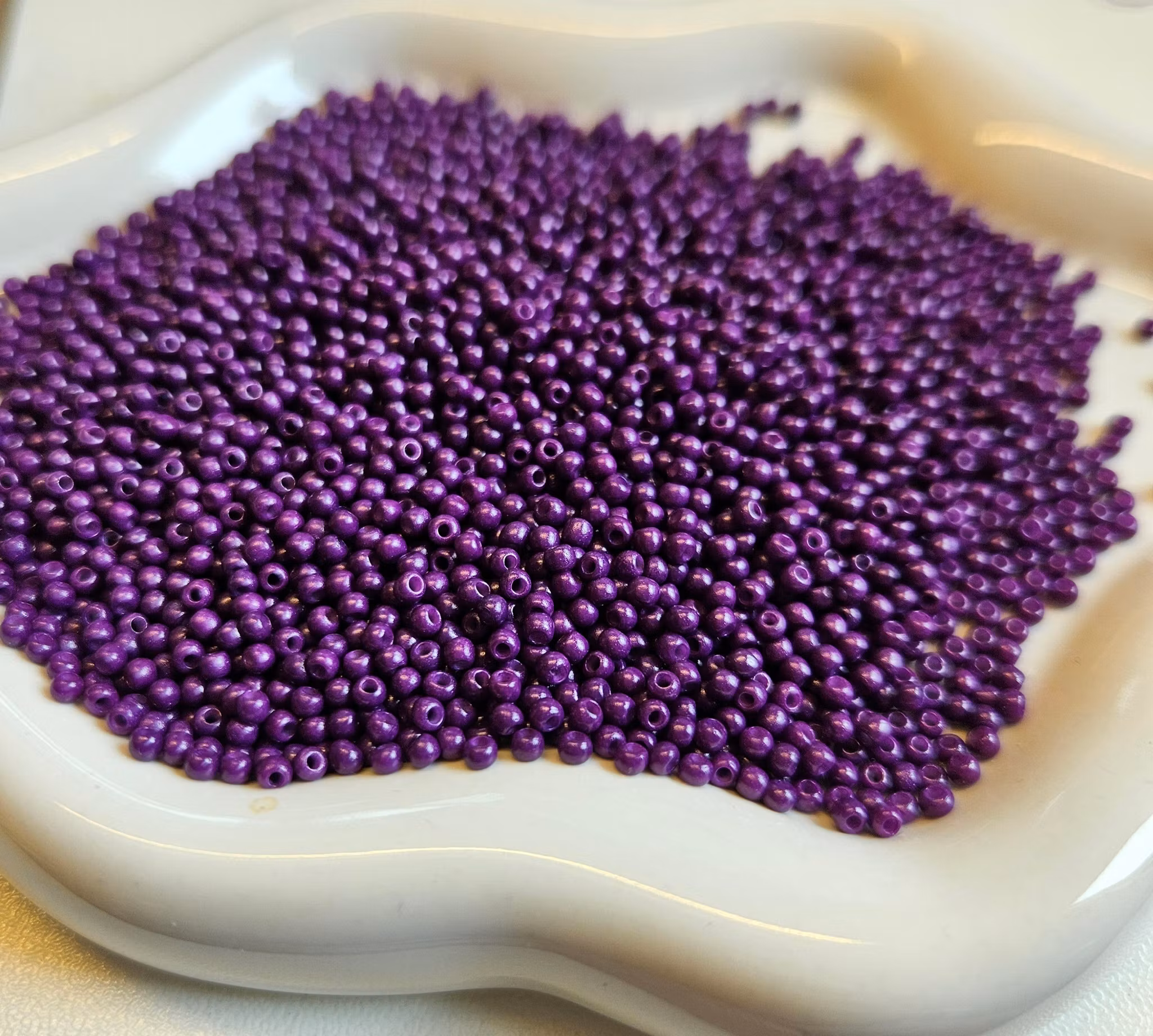 Seedbeads plommon