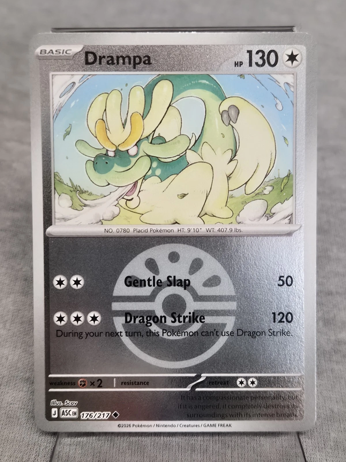 Drampa (Friend Ball) 176/217 NM Reverse Holo ASC ME: Ascended Heroes