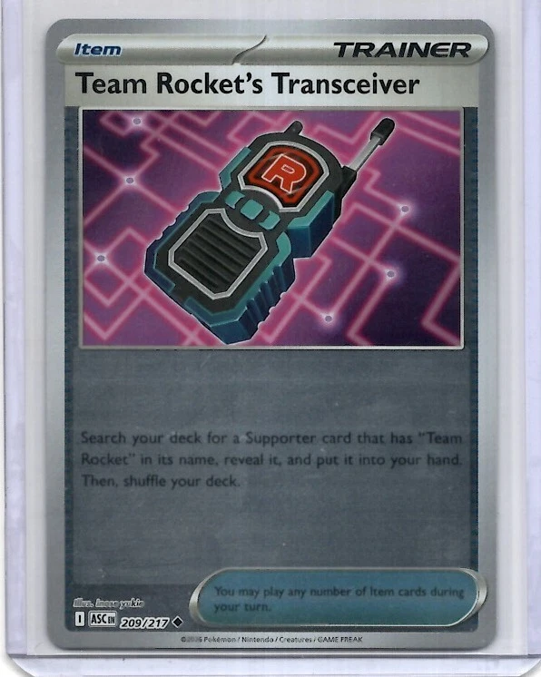 Team Rocket's Transceiver 209/217 Me: Ascended Heroes Reverse Holo