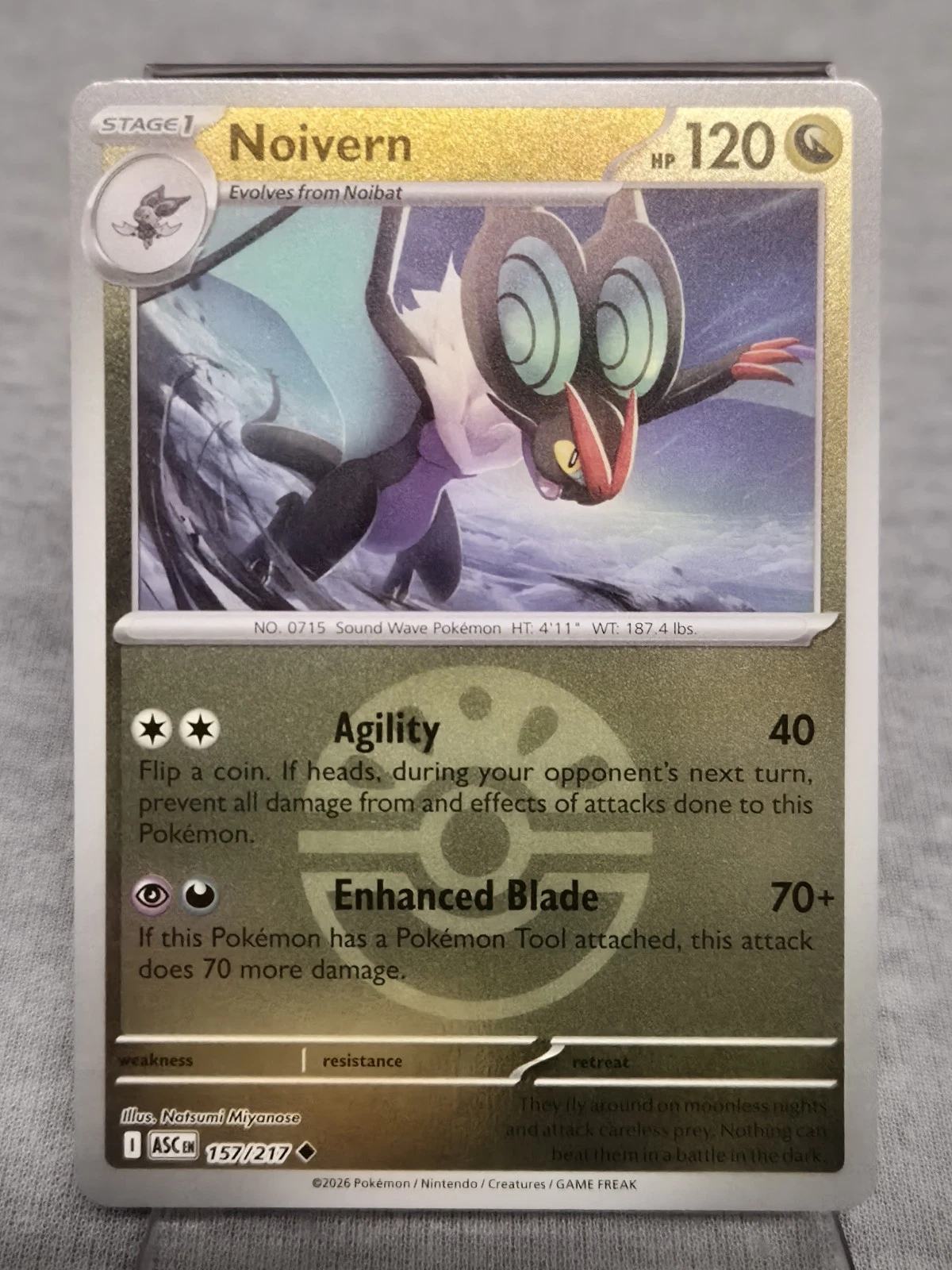Pokemon - Noivern - 157/217 - Friend Ball - Ascended Heroes - NM