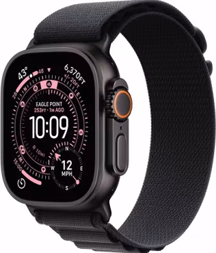 Apple Watch Ultra 3 49mm (Sort Titanium/Sort Alpine Loop) M