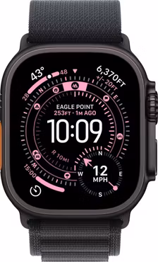 Apple Watch Ultra 3 49mm (Sort Titanium/Sort Alpine Loop) M