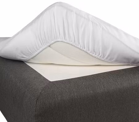 Dra på lakan Satin Vit  90x200