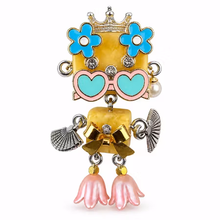 Steampunk Minibot - Flower Power Polly