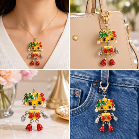 Steampunk Minibot - Cherry Charm