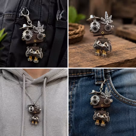 Steampunk Minibot - Howdy Leafspark