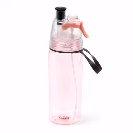 BRIV Sportflaska Clear 550 Rosa – BPA-fri flaska med sprayfunktion