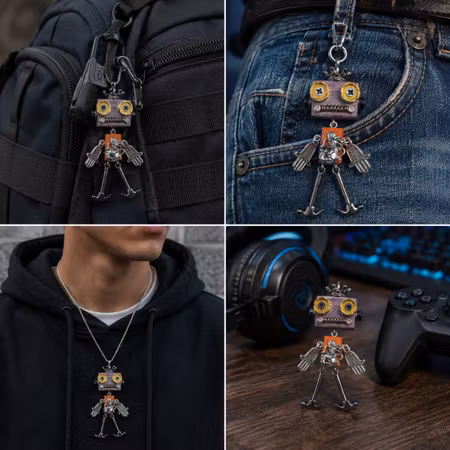 Steampunk Minibot - Fjäder-Felix
