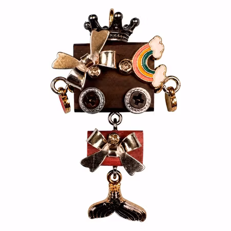 Steampunk Minibot - Rainbow Ruby
