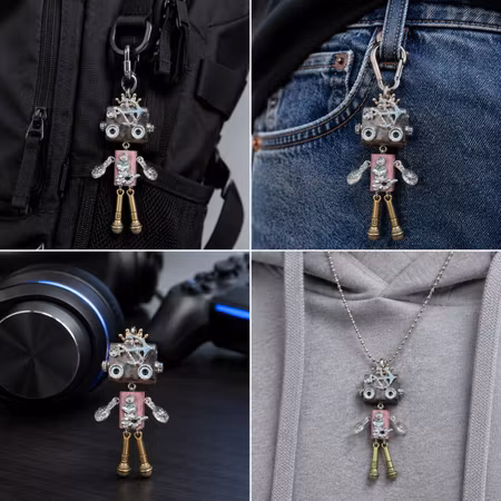 Steampunk Minibot - Mikrofon Micke