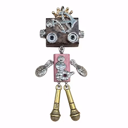 Steampunk Minibot - Mikrofon Micke
