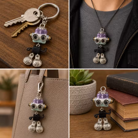 Steampunk Minibot - Minty Wobblebot