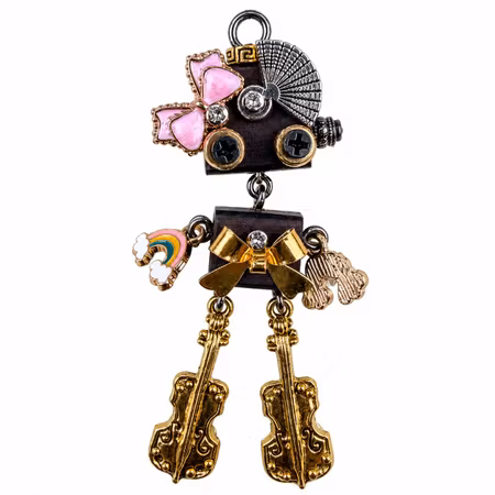 Steampunk Minibot - Bowtie Banjo