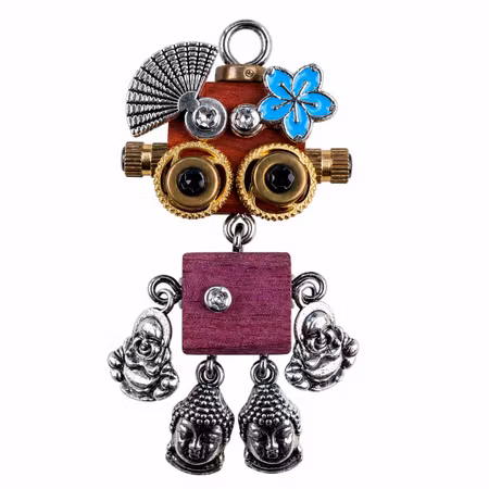 Steampunk Minibot - Fröken Blåsippa