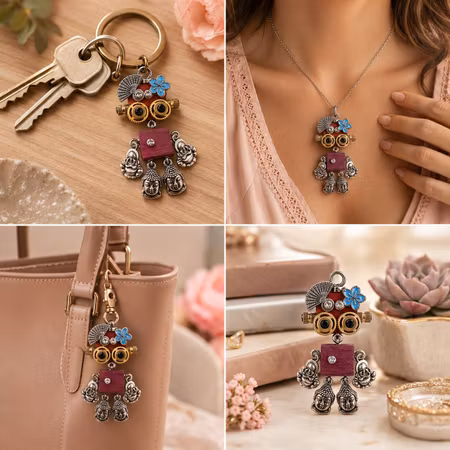 Steampunk Minibot - Fröken Blåsippa