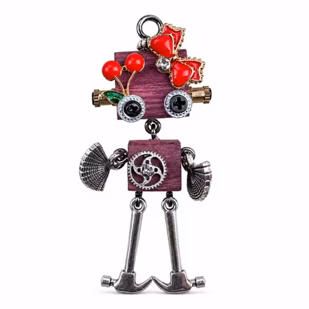 Steampunk Minibot - Plum Pop Polly