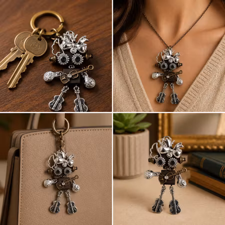 Steampunk Minibot - Metallic Melody