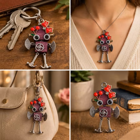 Steampunk Minibot - Plum Pop Polly